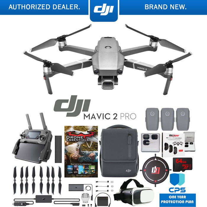DJI Mavic 2 Pro Drone Fly More Kit with Hasselblad Camera 64GB Card Essential Bundle