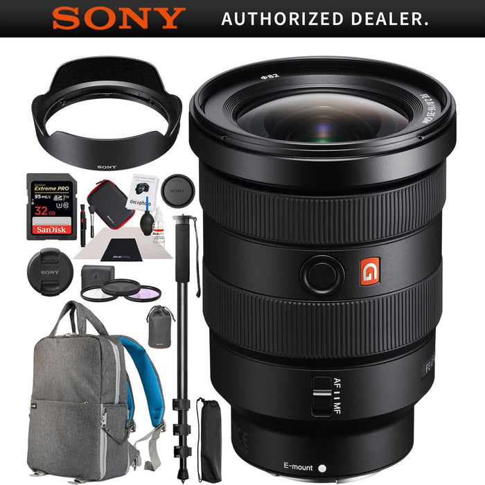 Sony FE 16-35mm F2.8 GM G Master E-Mount Lens SEL1635GM Wide Angle Zoom Pro Kit