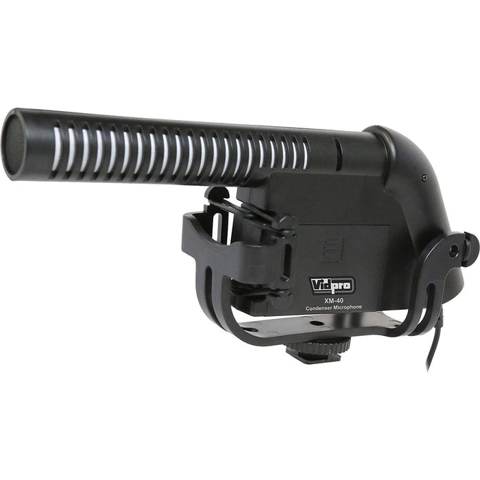 Vidpro XM-40 Condenser Shotgun Video Microphone with Fuzzy Windbuster