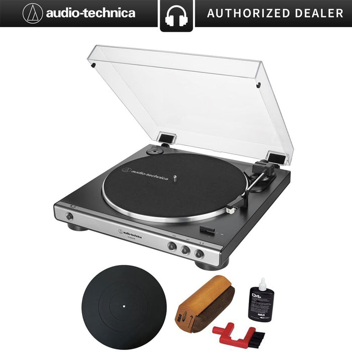 Audio-Technica Fully Automatic Analog/USB Belt-Drive Turntable+Essentials Bundle