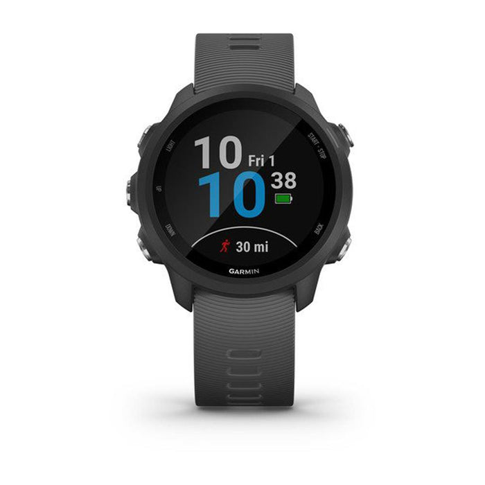 Garmin Forerunner 245 GPS Sport Watch (Slate) with 7-Piece Fitness Kit Bundle