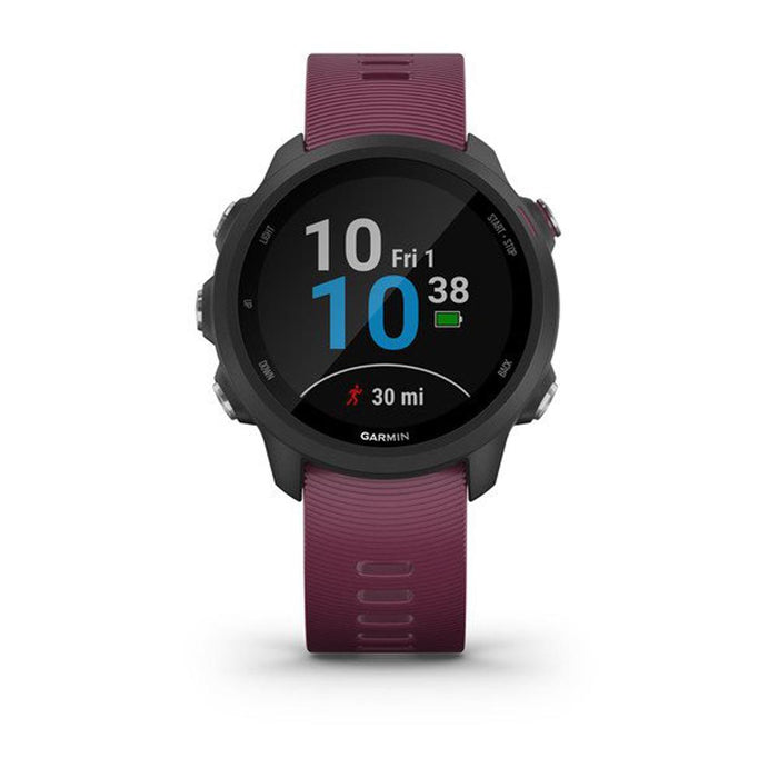Garmin Forerunner 245 GPS Sport Watch (Berry) with 7-Piece Fitness Kit Bundle