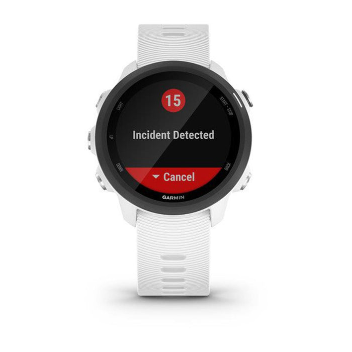 Garmin Forerunner 245 GPS Music Sport Watch (White) with 7-Piece Fitness Kit Bundle