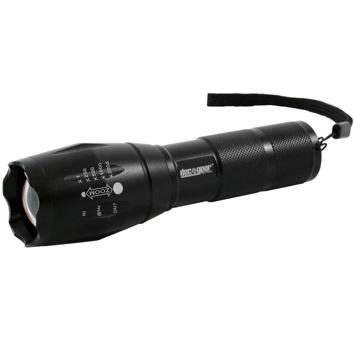 Deco Gear FPT100BK Tactical Flashlight and Pen Set + 2-Pack Survival Bracelet Gift Bundle