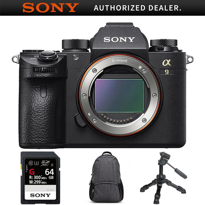 Sony Alpha a9 Mirrorless Interchangeable Lens Digital Camera Body Only+64GB Kit