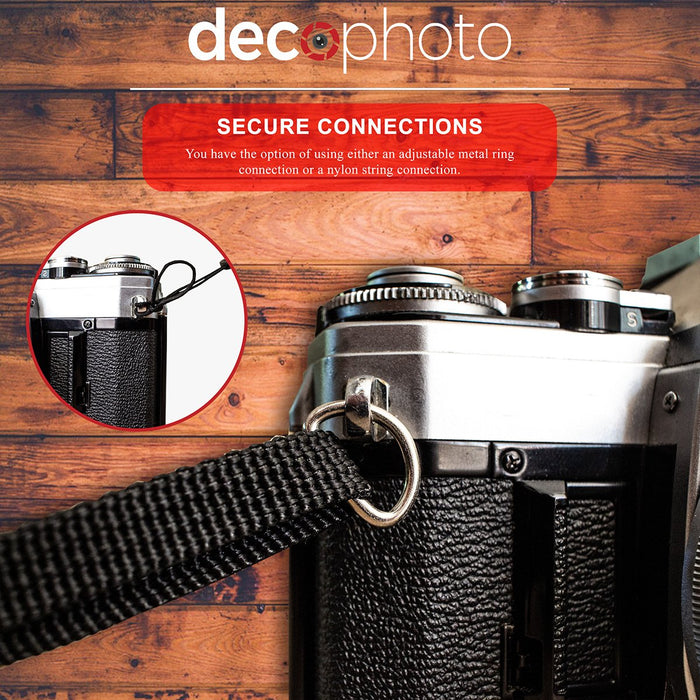 Deco Photo Camera Power Strap Battery Charger w/ 2x 2600mAh Banks Non Slip Grip - Universal