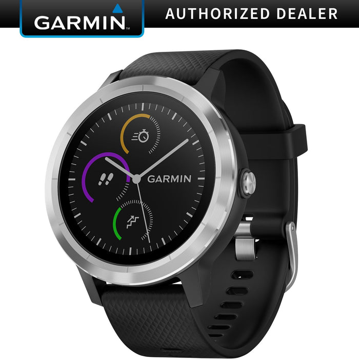 Garmin vivoactive 3 GPS Fitness Smartwatch - (Black & Stainless)