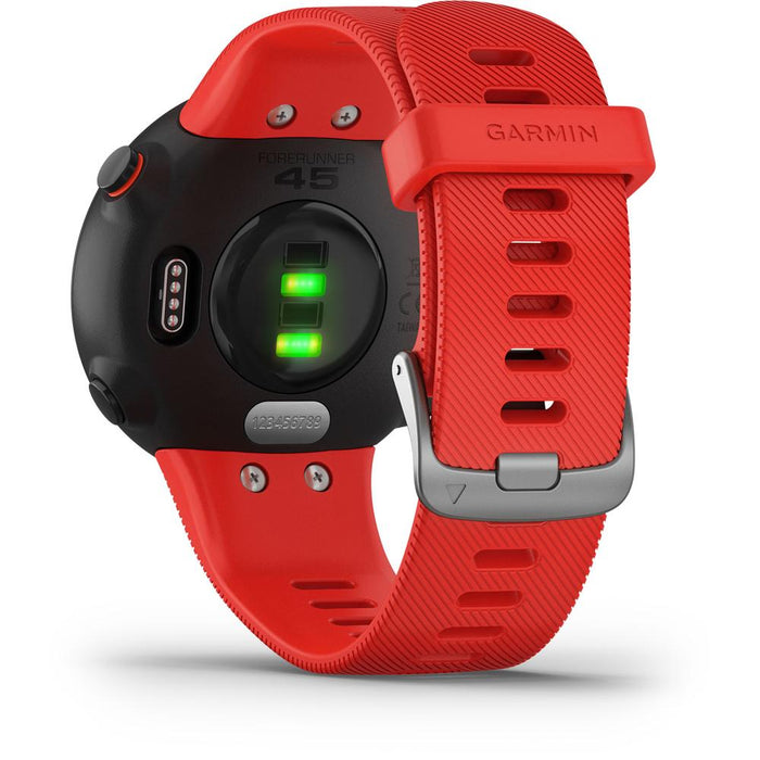 Garmin Forerunner 45 GPS Running Watch 42mm (Lava Red) w/ 7pc Fitness Kit + More