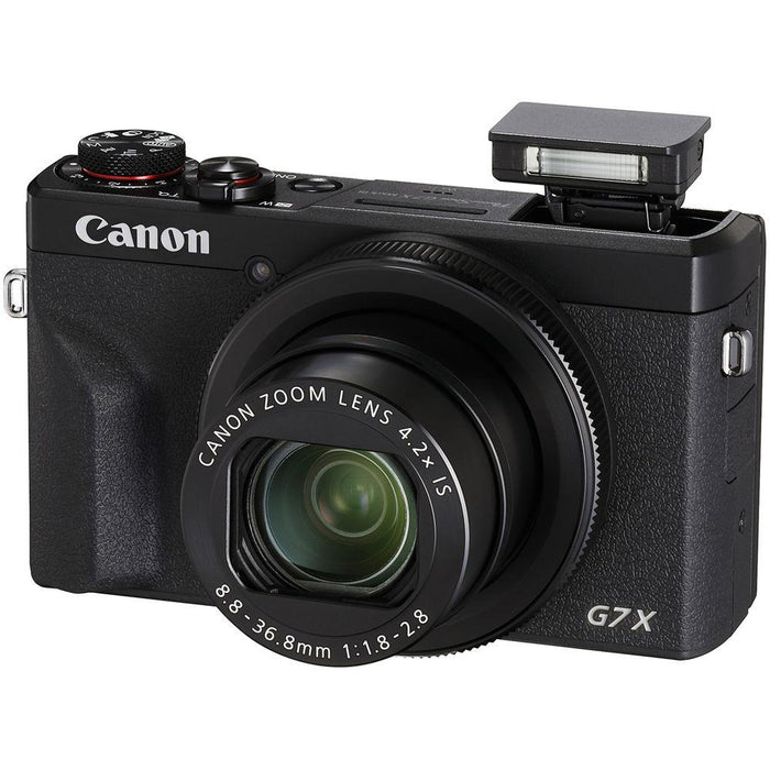 Canon PowerShot G7 X Mark III 20.1MP 4.2x Optical Zoom Digital Camera-Black(3637C001)