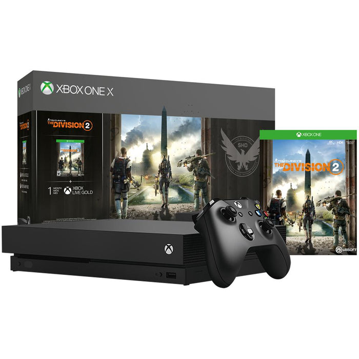 Microsoft Xbox One X Bundle 1 TB Console with The Division 2 + EA Madden NFL 20
