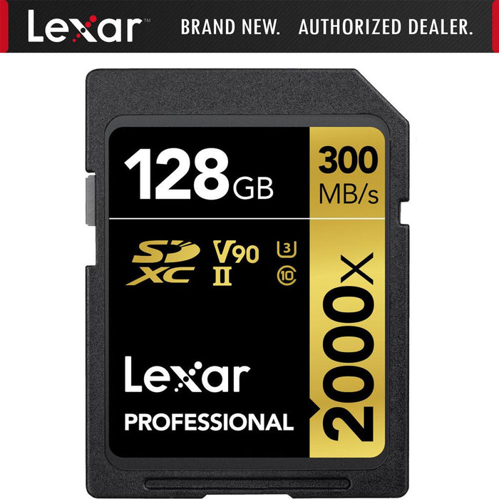 Lexar 128GB Professional 2000x SDHC/SDXC UHS-II Memory Card