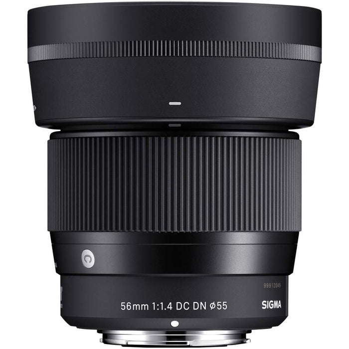 Sigma 56mm F1.4 DC DN C Contemporary Lens for Micro 4/3 MFT Mount 351963 Accessory Kit