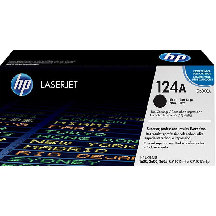 Hewlett Packard Color LaserJet Q6000A Black Print Cartridge w/ Smart Printing Technology