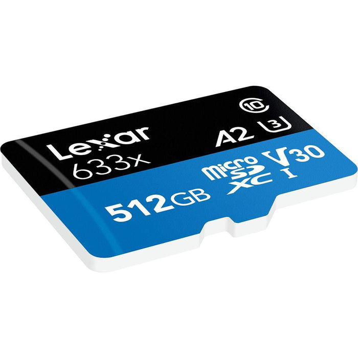 Lexar 512GB High-Performance 633x microSDXC UHS-I  Memory Card - LSDMI512BBNL633A