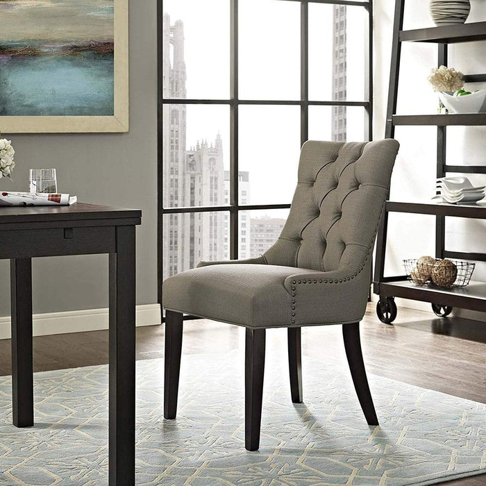 Modway Regent Fabric Dining Chair in Granite / Regent
