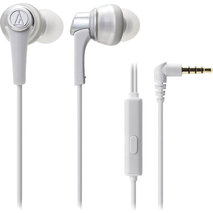 Audio-Technica SonicPro In-Ear Headphones with In-line Mic & Control (ATH-CKR5iS White)