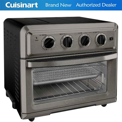 Cuisinart TOA-60BKS Convection Toaster Oven Air Fryer with Light, Black Stainless