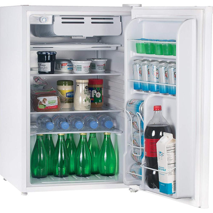 Commercial Cool CC 4.5 cuFt Compact Refrigerator Mini Bar Office Fridge Freezer White