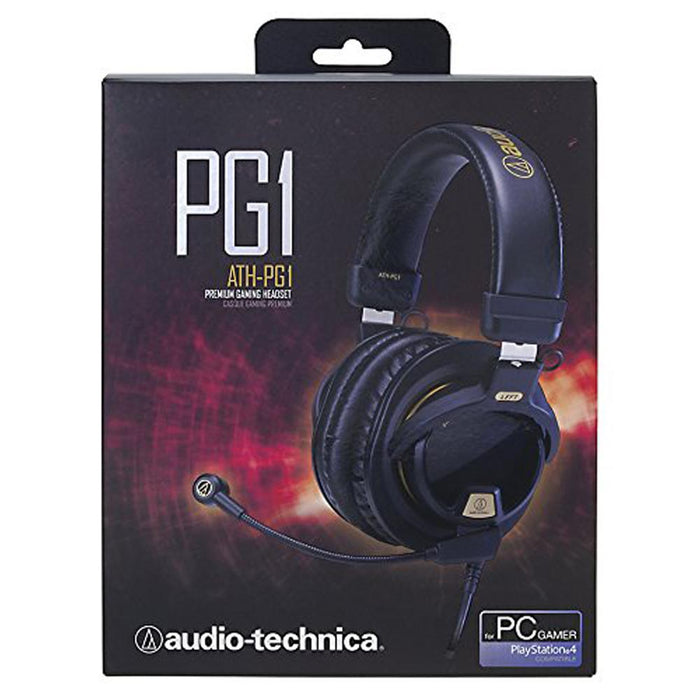 Audio-Technica Closed-Back Premium Gaming Headset with Microphone +Accessories Bundle