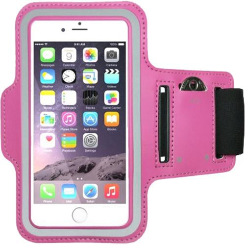 Hashub Goods Sports Running Armband for iPhone 6/Galaxy Alpha/Sony Z3/Moto X in Hot Pink