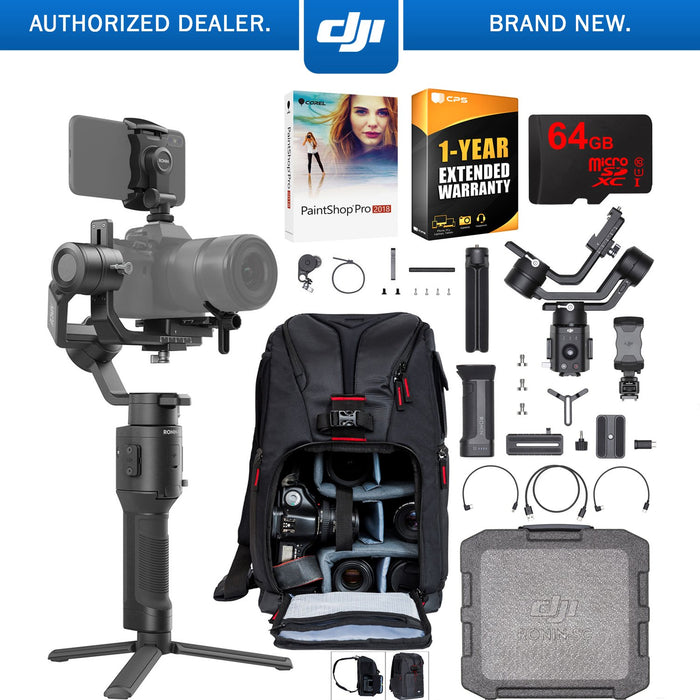 DJI Ronin-SC 3-Axis Handheld Gimbal for Mirrorless Cameras Pro Combo Creator Bundle
