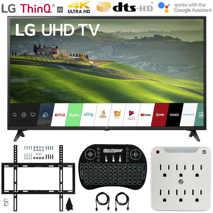 LG 43UM6910 43" HDR 4K UHD Smart IPS LED TV (2019) with Wall Mount Bundle