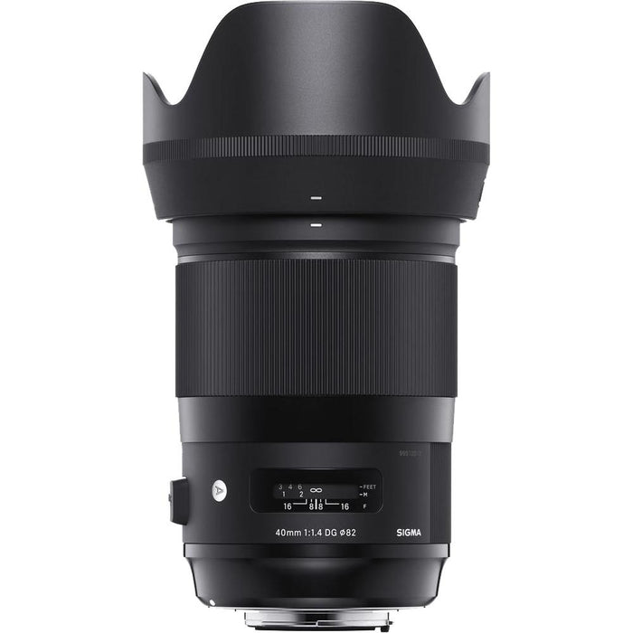 Sigma 40mm f1.4 DG HSM Art Lens Canon EF Mount 332954 USB Dock Camera Accessory Bundle