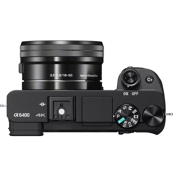 Sony a6400 Mirrorless Camera + 16-50mm + DJI Ronin-S Essentials Filmmaker's Kit