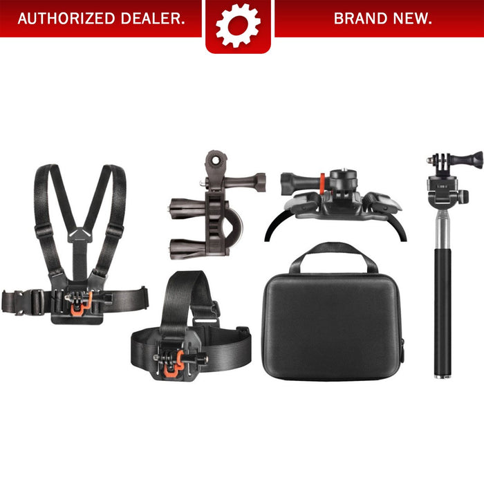 Deco Gear Outdoor Action Kit with Clip Head Mount for Action Camera