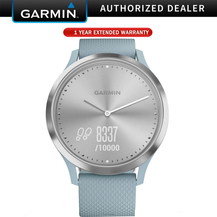 Garmin Vivomove HR Sport Silver with Sea Foam Silicone + Extended Warranty