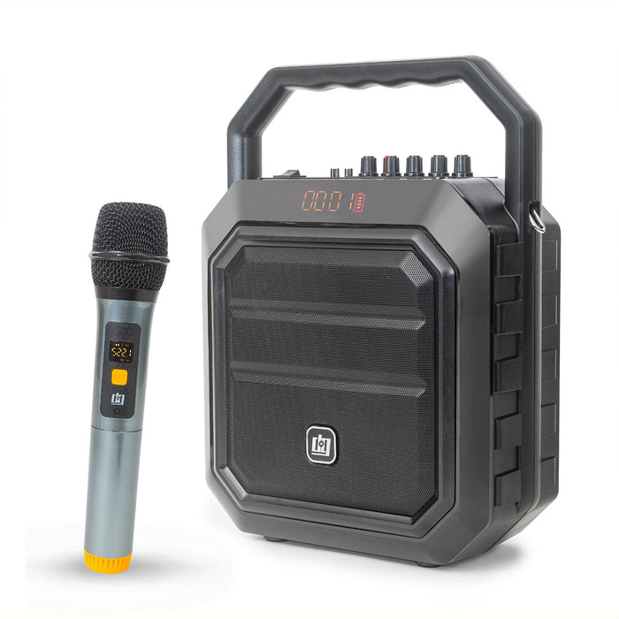 Deco Gear Portable PA Speaker with Wireless Microphone - 30W Power and 4000 mAh Battery