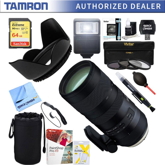 Tamron SP 70-200mm F/2.8 Di VC USD G2 Lens for Canon + 64GB Ultimate Kit