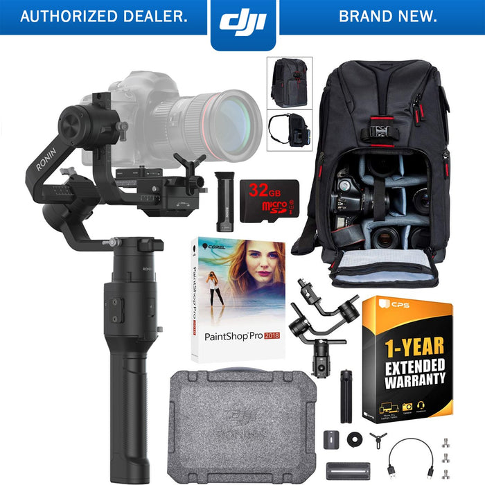 DJI Ronin-S Handheld Gimbal Essentials Kit for Mirrorless & DSLR Cameras Bundle