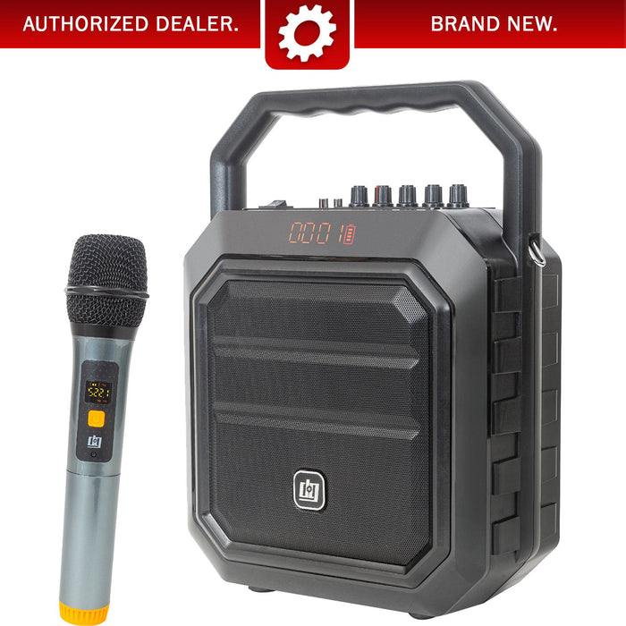 Deco Gear Portable PA Speaker with Wireless Microphone - 30W Power and 4000 mAh Battery