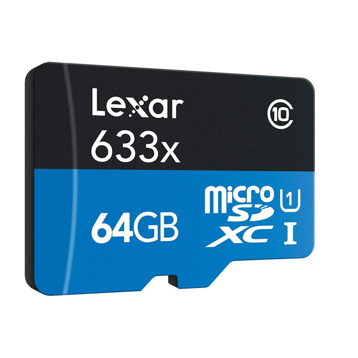 Lexar High-Performance 633x 64GB microSDHC/microSDXC UHS-I Card