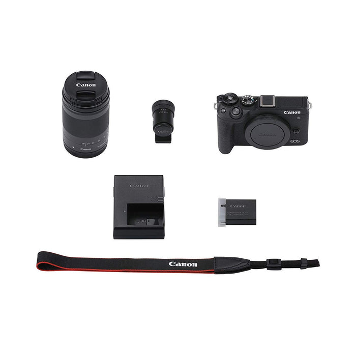Canon EOS M6 Mark II Mirrorless Camera 18-150mm IS STM Lens EVF Kit (Black) 3611C021
