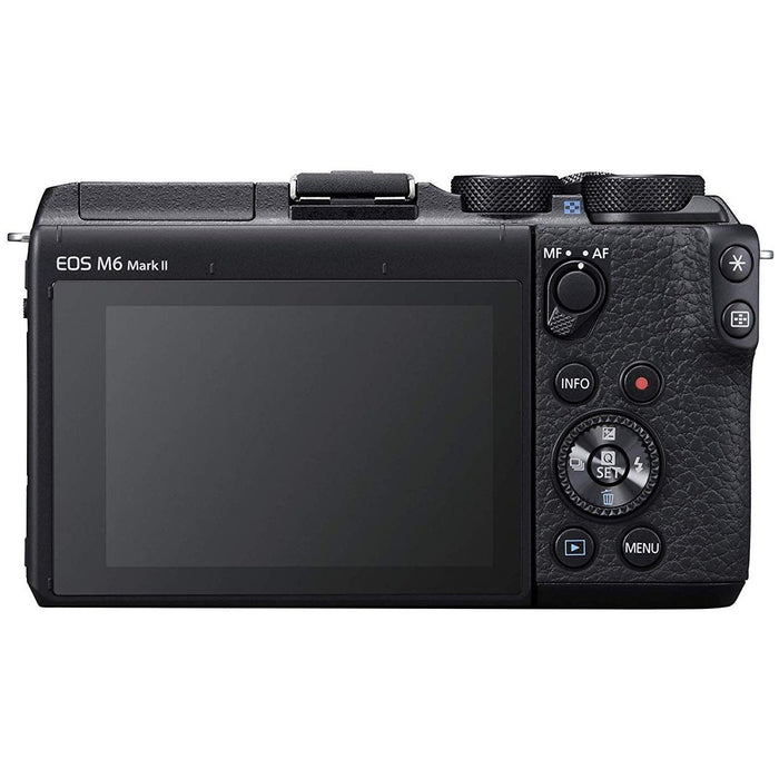 Canon EOS M6 Mark II Mirrorless Camera + 18-150mm Lens + EVF Microphone Pro Kit Black