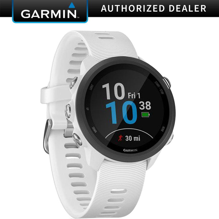 Garmin Forerunner 245 Music Sport Watch with Wrist-Based Heart Rate Monitor - White