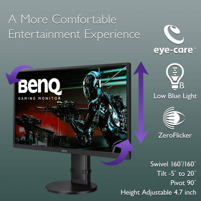 BenQ GL2706PQ 27 inch 1440p Gaming Monitor | 1 ms (GtG) Response Time - (Renewed)