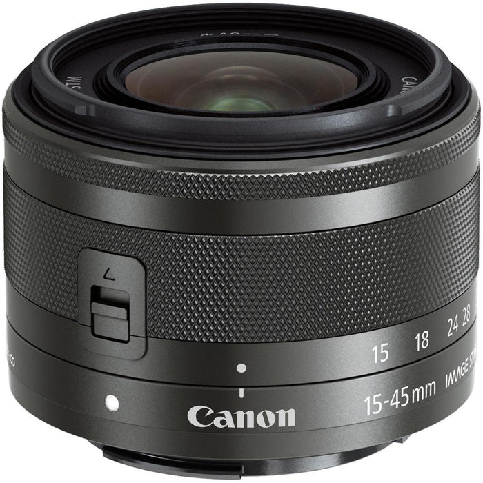 Canon EOS M50 Mirrorless 4K Camera + 15-45mm Lens (B) DJI Ronin-S Essentials Kit