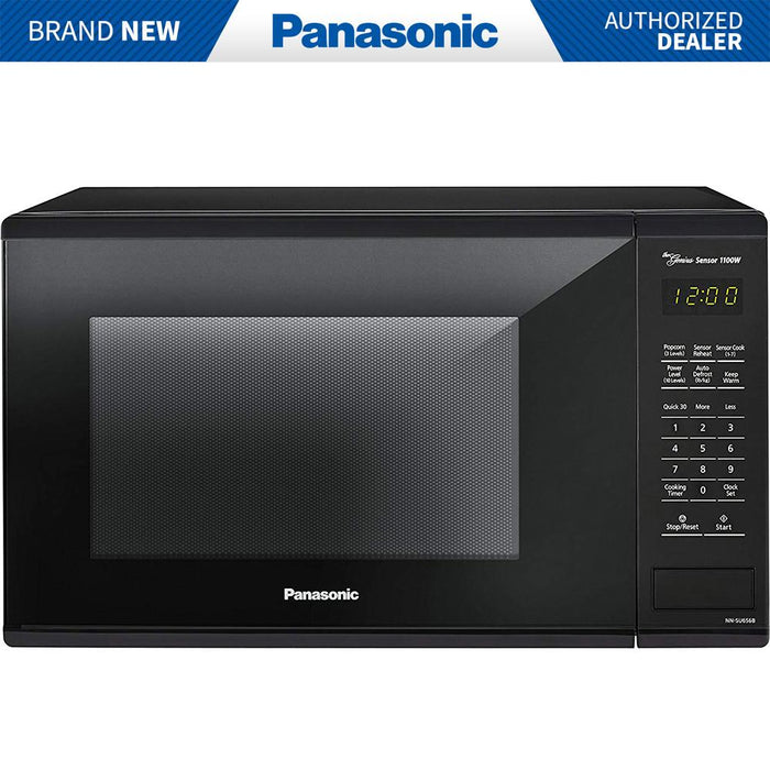 Panasonic 1.3 CuFt 1100 Watt Countertop Microwave, Black - SU656B