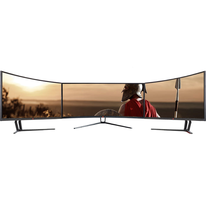 Deco Gear 35" Curved Ultrawide LED Gaming WQHD Monitor - 3440x1440 21:9 100Hz (3-Pack)