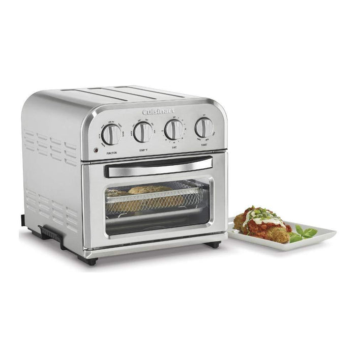 Cuisinart TOA-28 Compact AirFryer Toaster Oven Silver with Knife Set Bundle