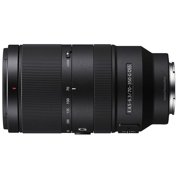 Sony E 70-350mm F4.5-6.3 G OSS Super Telephoto Lens SEL70350G Accessory Bundle