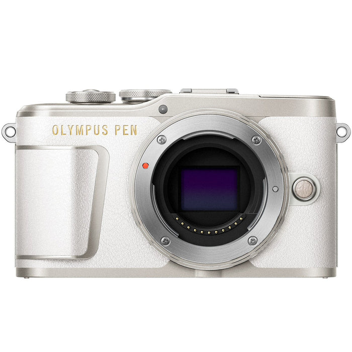 Olympus PEN E-PL9 16.1 MP Wi-Fi 4K Mirrorless Camera Body - (Pearl White) - Open Box