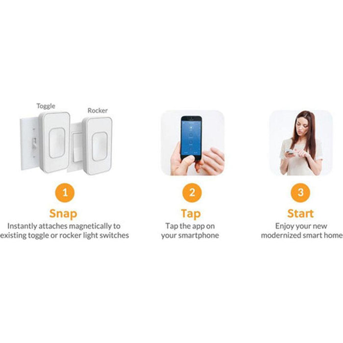 SimplySmartHome Instant Smart Home Starter Kit - Snap-on Toggle + Outlet - Open Box