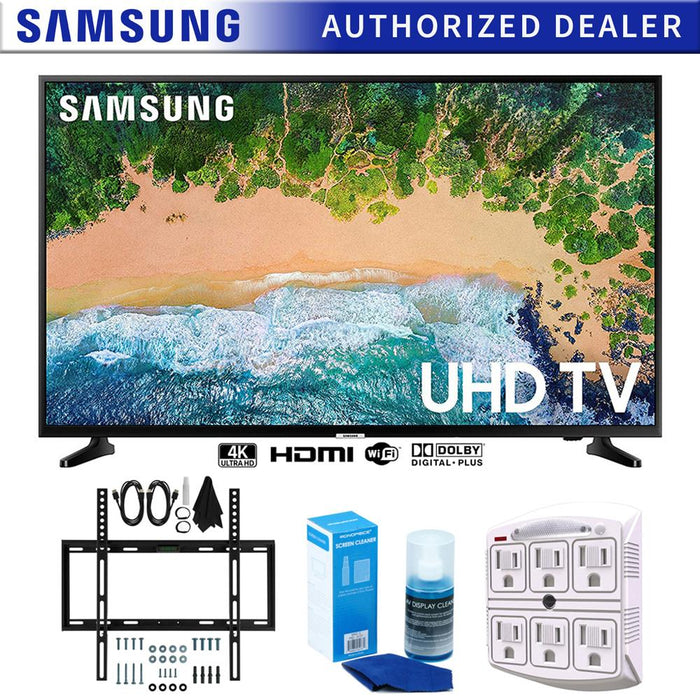 Samsung UN43NU6900 43" NU6900 Smart 4K UHD TV (2018) w/ Wall Mount Bundle