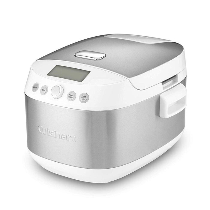 Cuisinart Rice/Grain Multicooker White + Knife Set w/ Cutting Board and Grinder