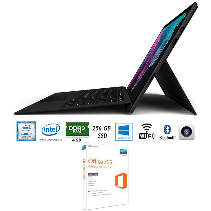 Microsoft Surface Pro 6 12.3" Intel 8GB/256GB Black with Office 365