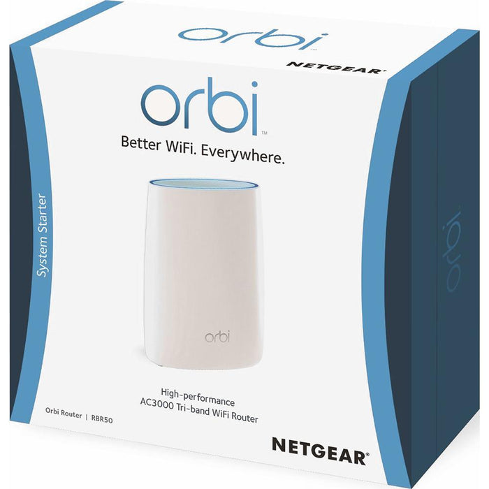 Netgear High-performance AC3000 Tri-band Wi-Fi Router - RBR50-100NAS - Open Box